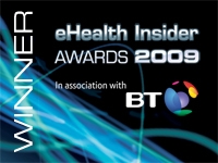 Winner of the eHealth Insider Awards 2009