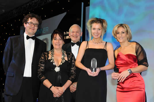 MCP receiving the award for Healthcare ICT Product Innovation